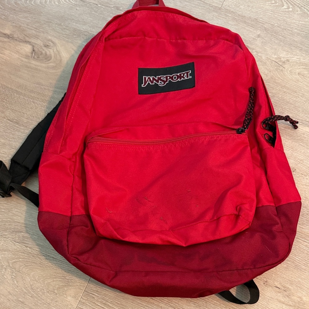Jansport Two-Tone Red Backpack for Men